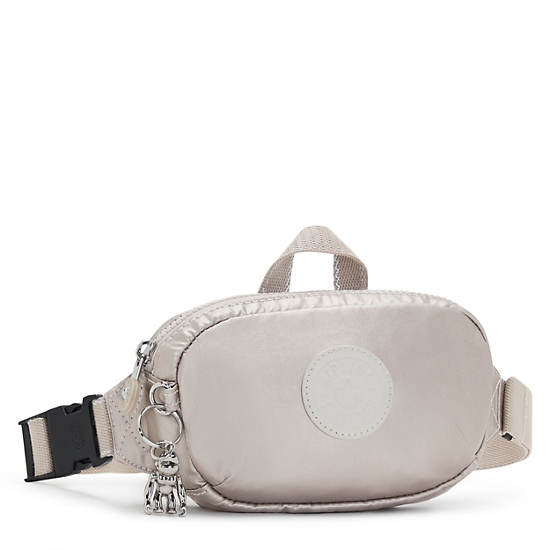 Kipling Alys Metallic Övtáska Bézs | HU 1000QM